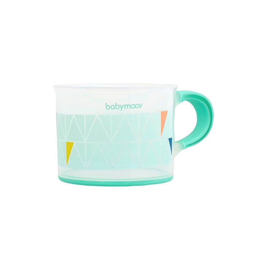Tasse anti-dérapante - Azur - Doré