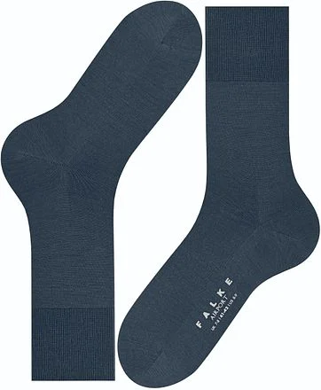 Falke Airport Sok Wol Blend 6688 Donkerblauw 14435-6688 kopen
