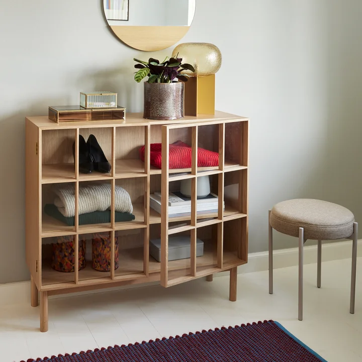 Hübsch Interior - Shoji Kabinet, H 90 cm, Eiche