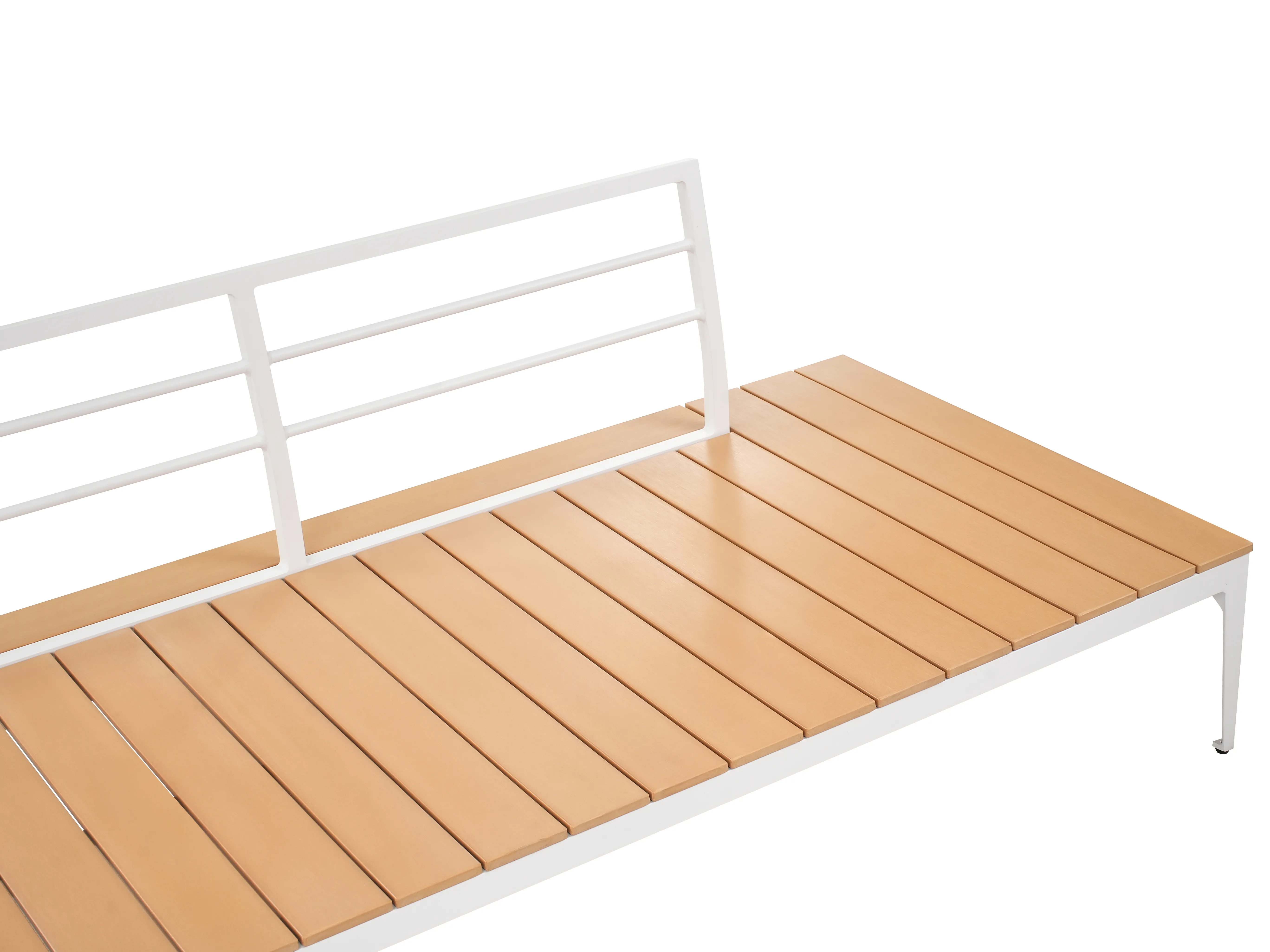 Tuin hoekloungeset met tafel 5-zits POSITANO Gebroken wit