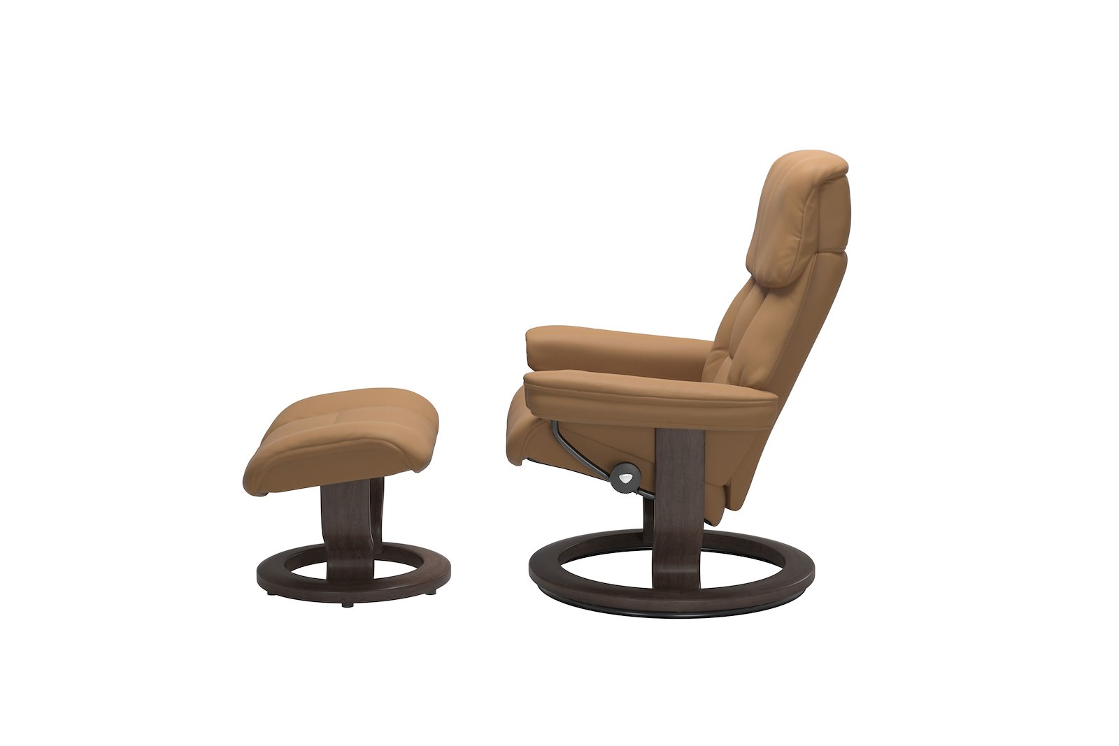 Ruby lenestol med krakk Hud Paloma Taupe - Classic - Wengebeiset