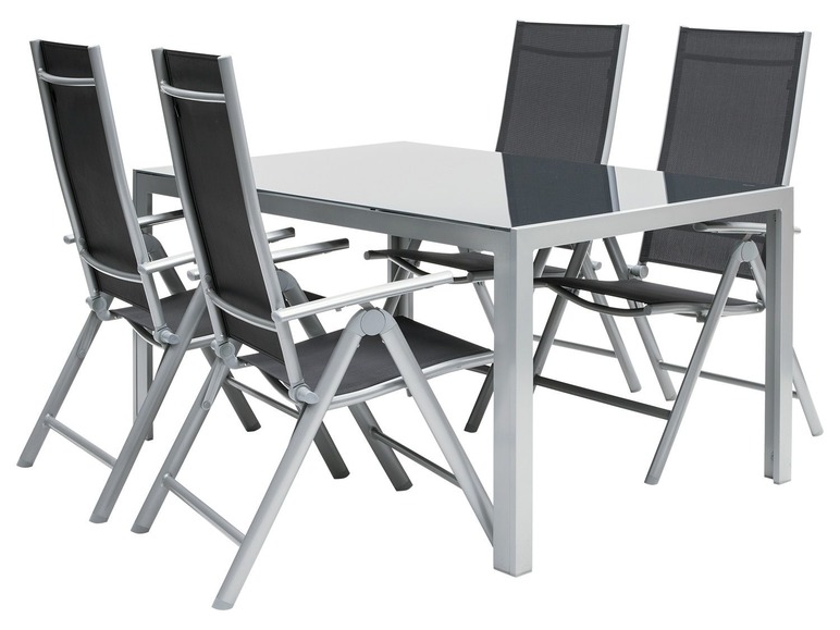 Aluminium tuintafel grijs
