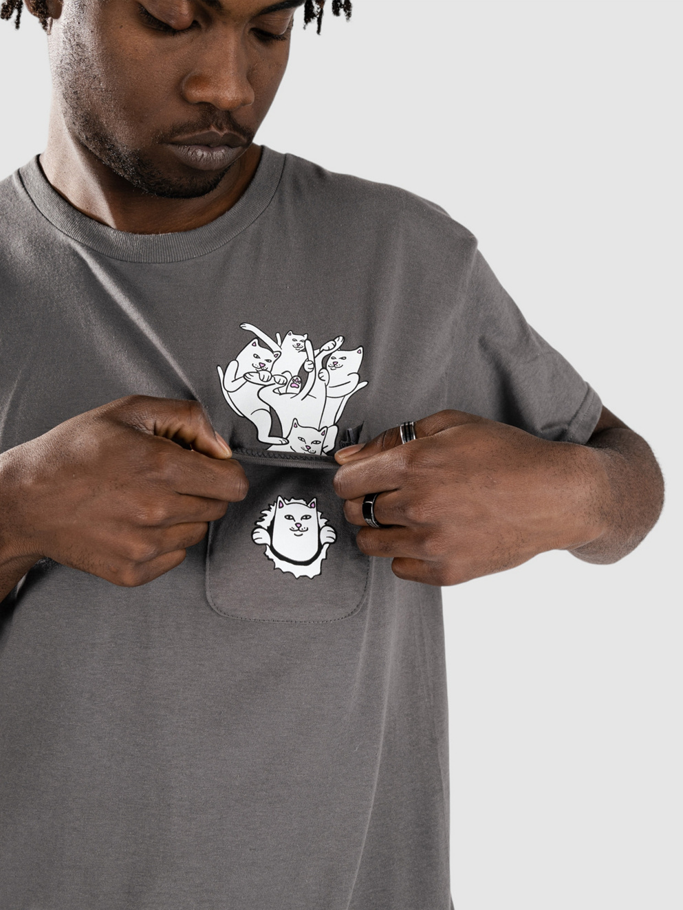 RIPNDIP Nermanciac T-Shirt charcoal