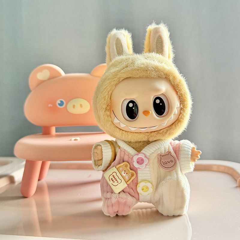 Masoom - Gestreepte overall poppenkleding - 17 cm (verschillende ontwerpen)
