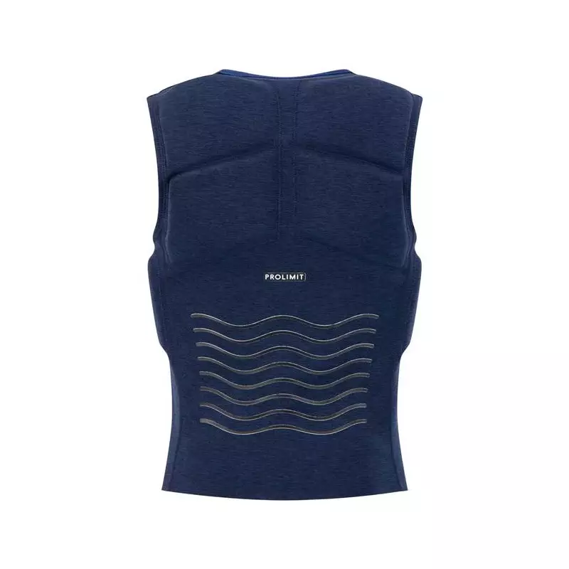 Gilet impact kitesurf/windsurf PROLIMIT Mercury Stretch Vest Half Padded Frontzip Navy