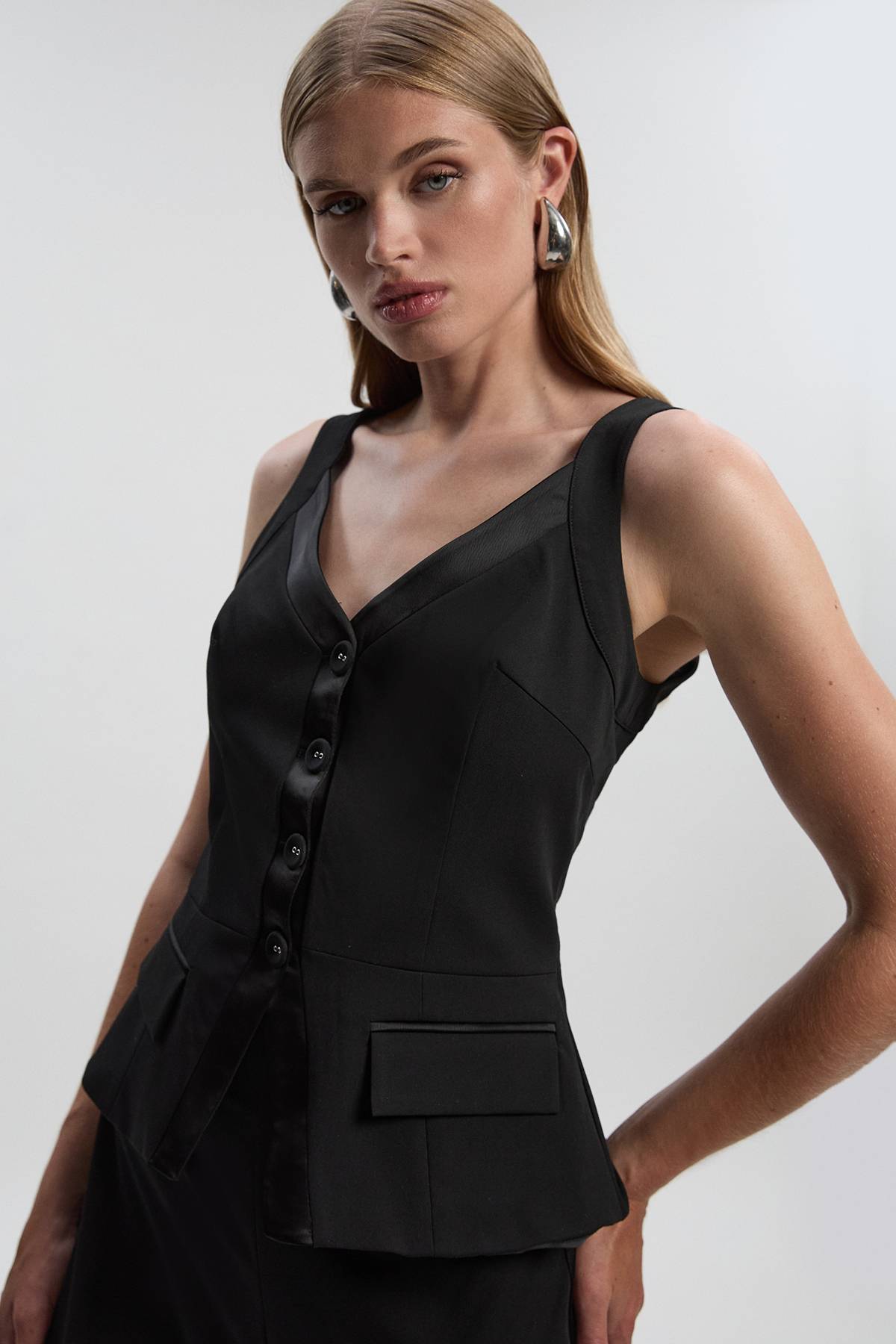 KarenMillen Combinaison Smoking Jambes Larges Ajustée