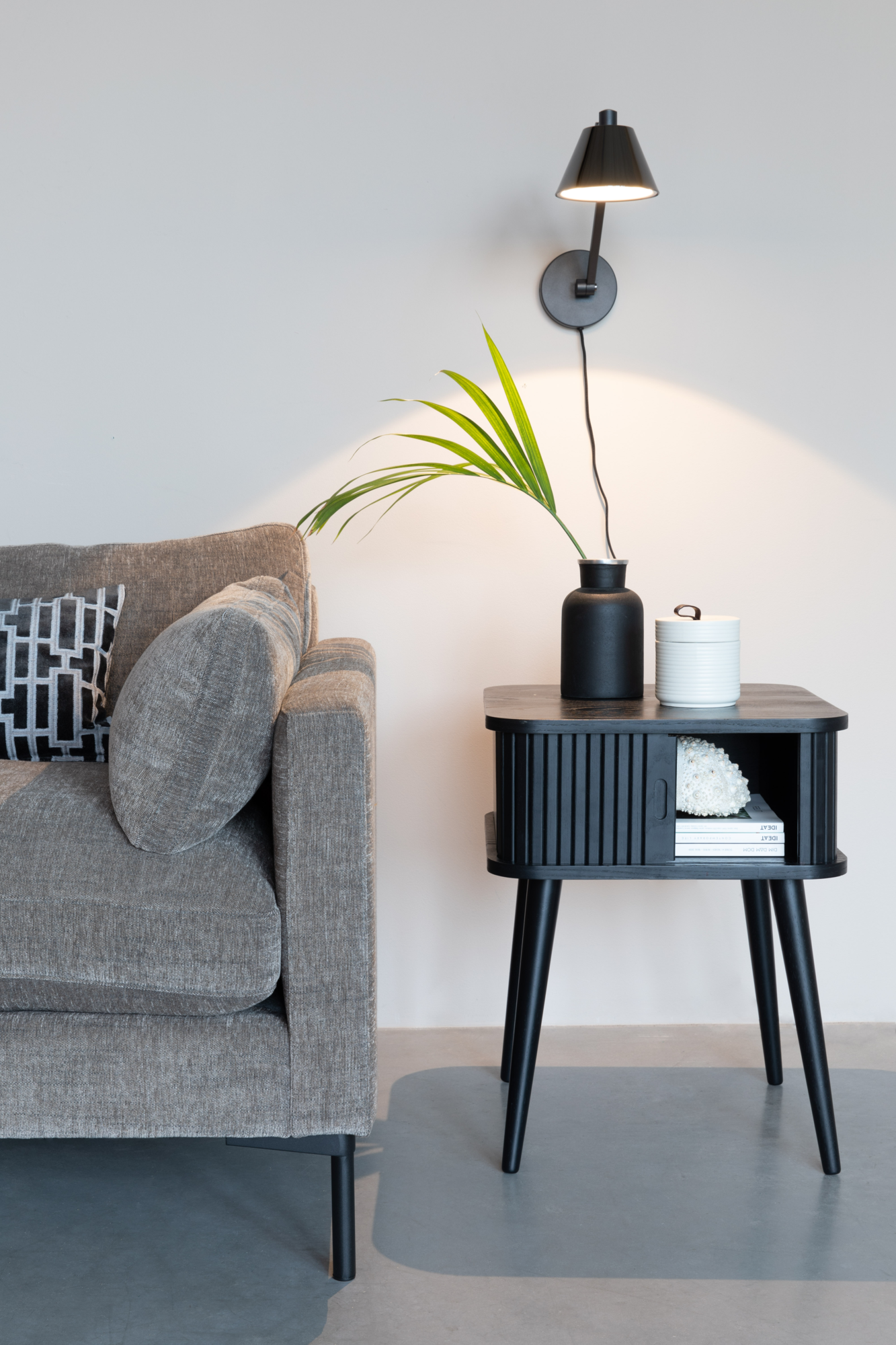 Bijzettafel Barbier Walnoot