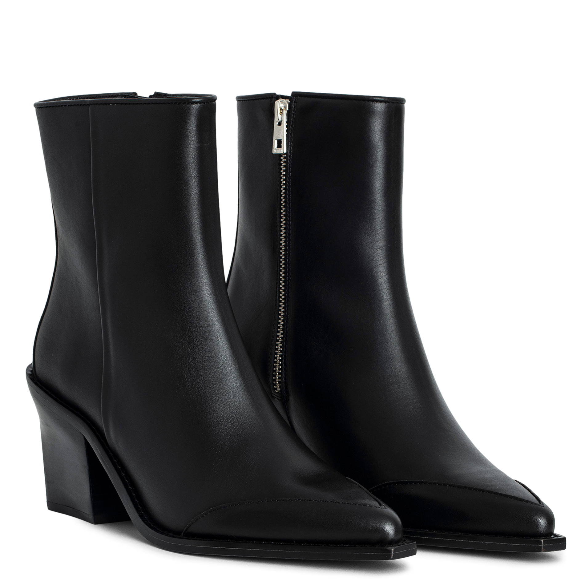 CARA - Bottines en cuir | Noir