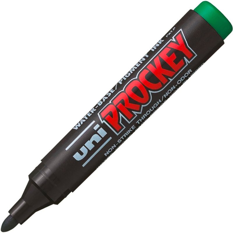 Marqueur permanent Uni Ball Prockey  pointe ogive 1,8 à 2,2 mm couleurs assorties - Pochette de 8