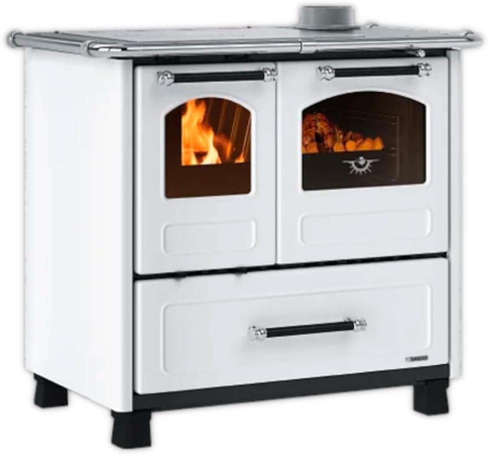 La Nordica Scheitholzherd Küchenherd | Family 4,5 weiß | 7,5 kW