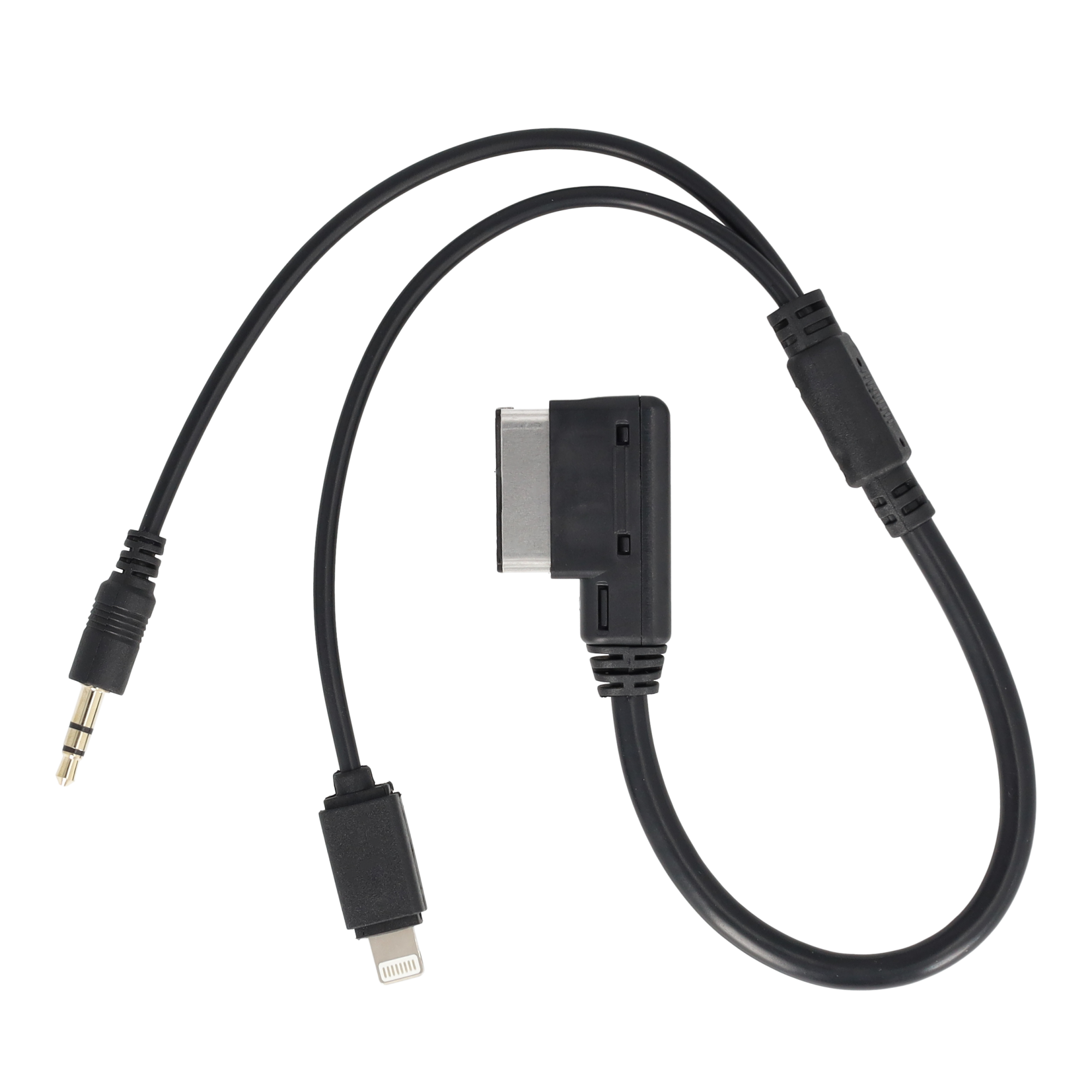 Auto KFZ AMI MDI (30cm) Lightning   3.5mm AUX Schnittstelle Musik Adapter-Kabel Interface Konverter VW / Audi