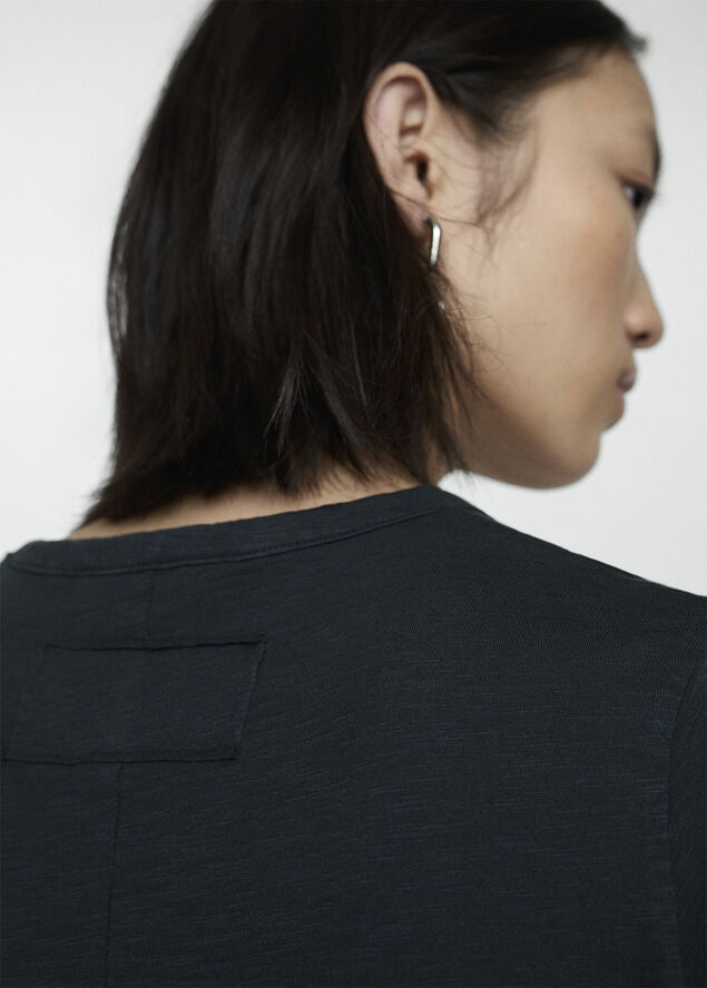 MANGO Short-sleeved cotton t-shirt Black