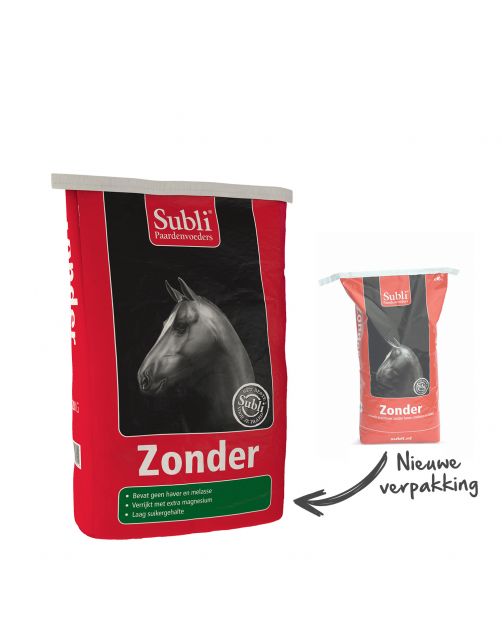 Subli Zonder - Paardenvoer - 20 kg