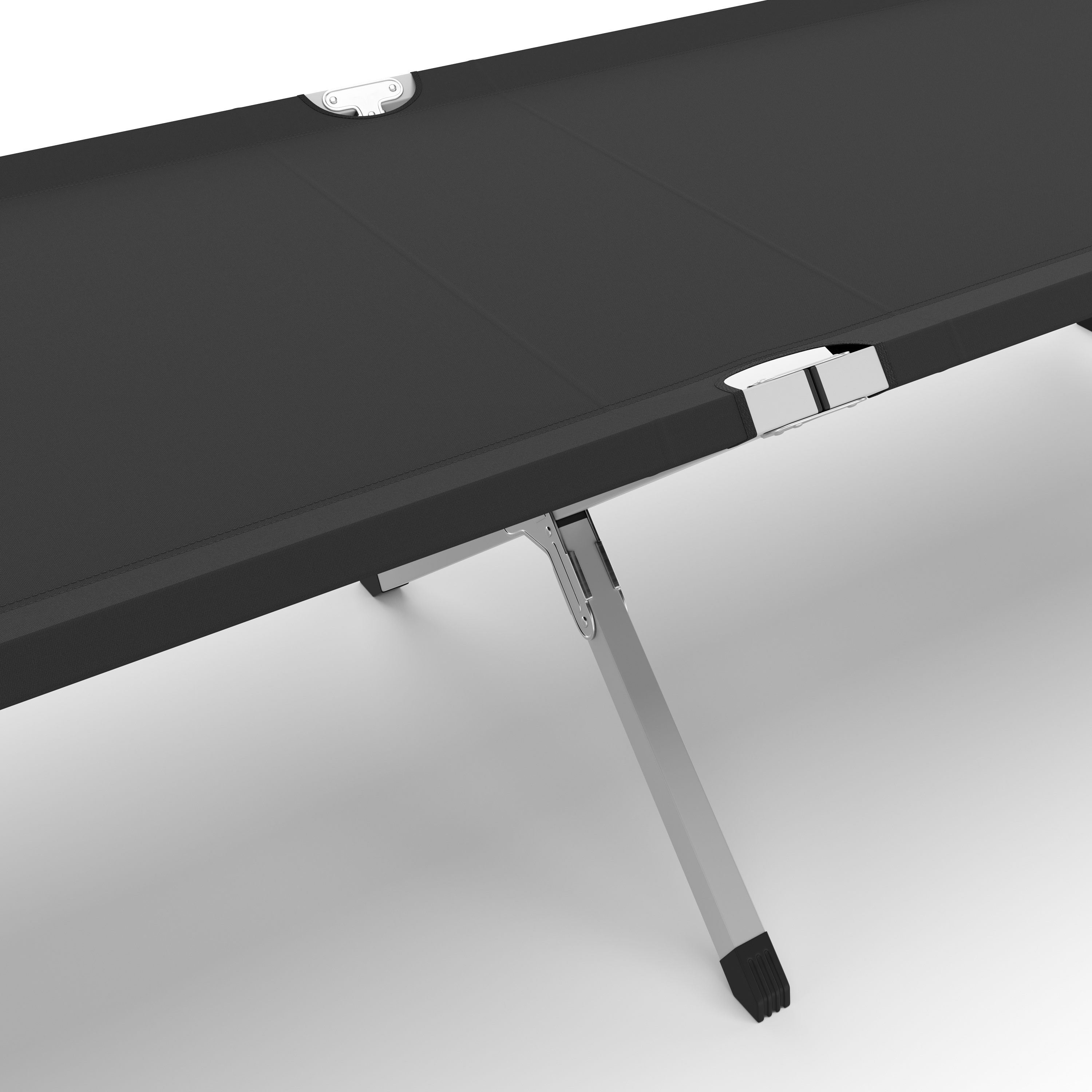Campingbett klappbar EMERY 190 x 63 x 42 cm anthrazit