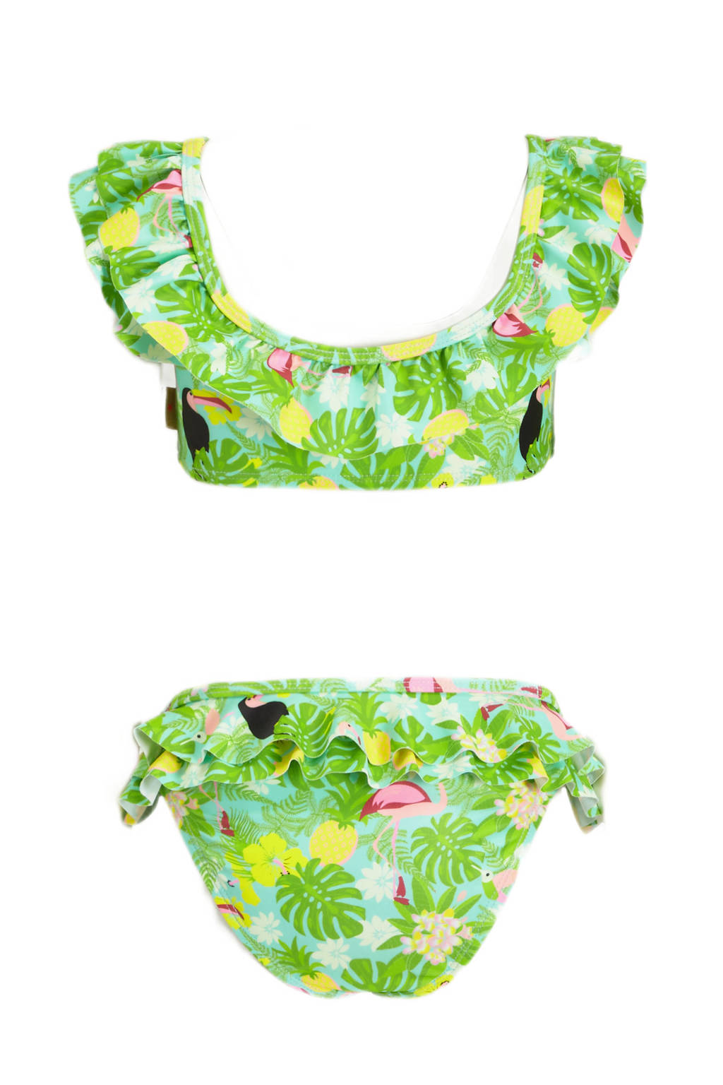 crop bikini Maaike met ruches groen