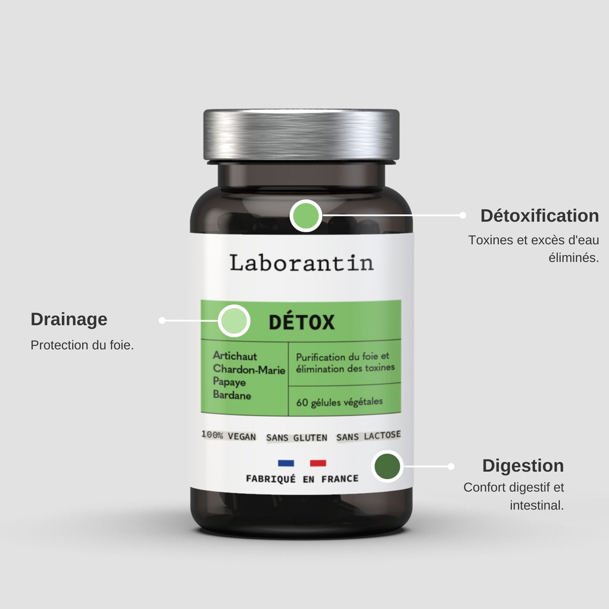 Compléments alimentaires - Détox - 1 mois
