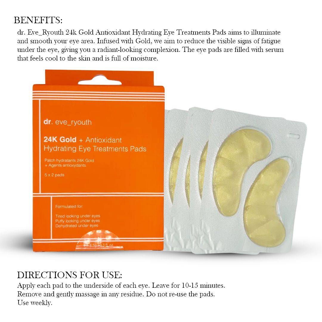 Dr. ever youth 24K Gold + Antioxidans hydratisierende Augentratingschwämchen