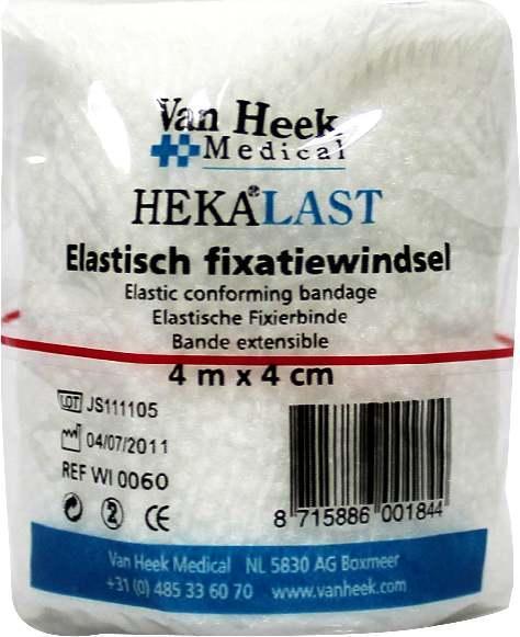 hekalast Elastisch Windsel 4 m x 4 cm 1st