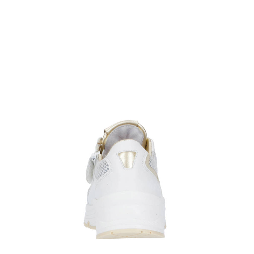 So Jamie leren sneakers wit/goud