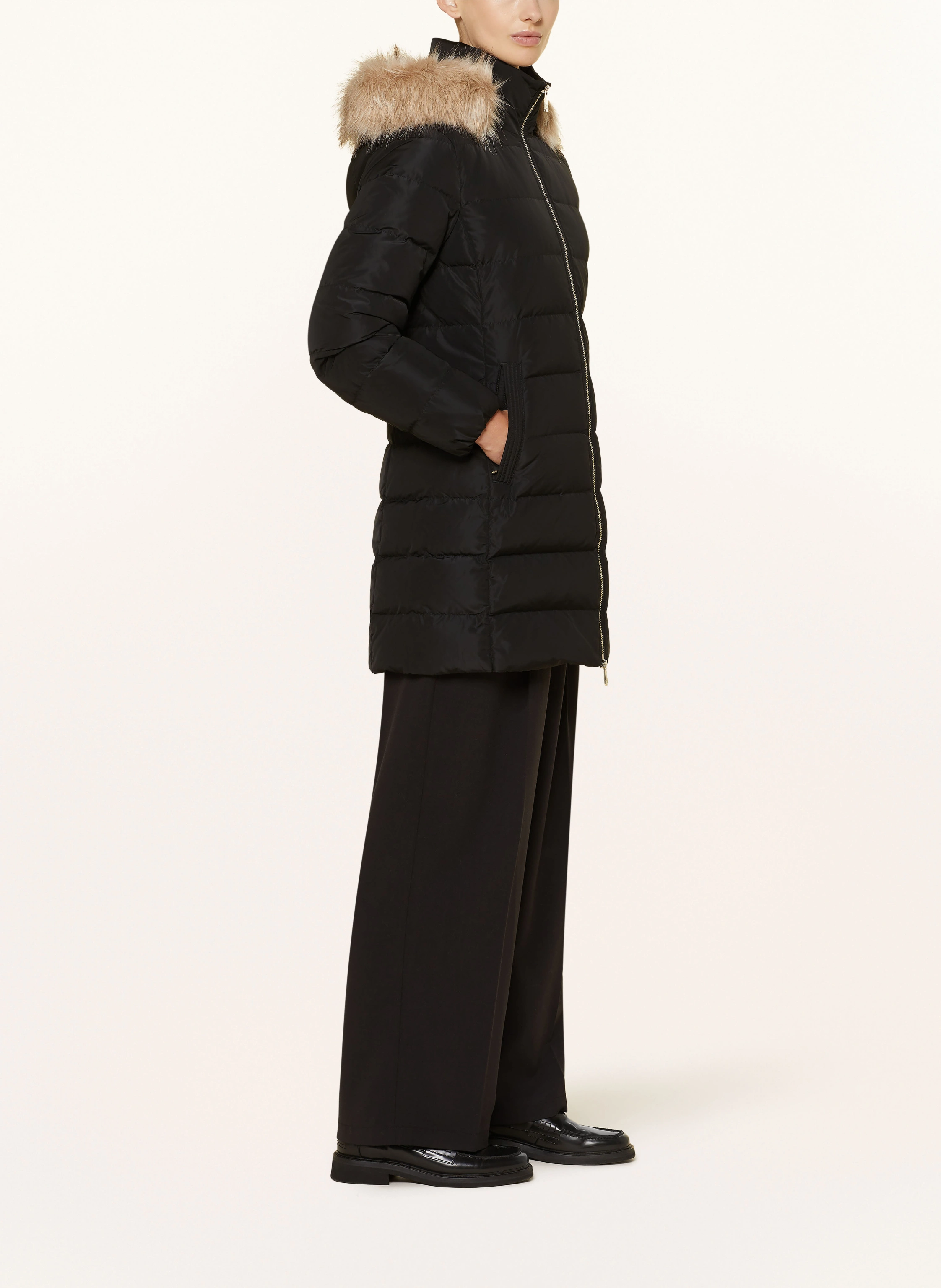 TOMMY HILFIGER Daunenjacke HERITAGE DOWN TYRA mit Kunstpelz