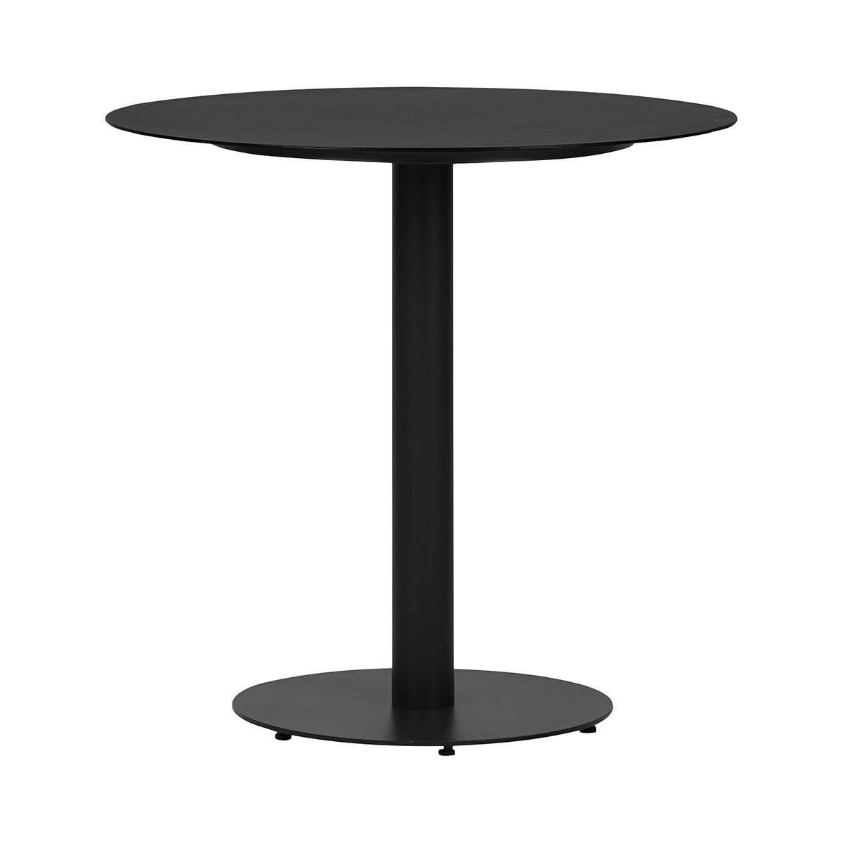 Ronde metalen tuintafel Sieb Zwart