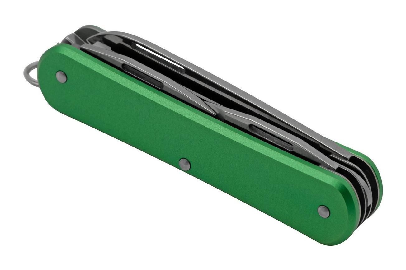 FOX Vulpis 4-Tools FX-VP130-S4OD, N690Co, Aluminium OD Green, Zwitsers zakmes