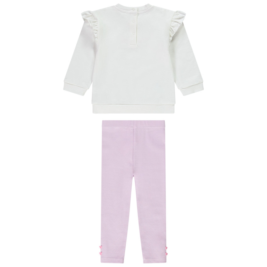 Ensemble en molleton sweat + caleçon Minnie  pour bébé fille