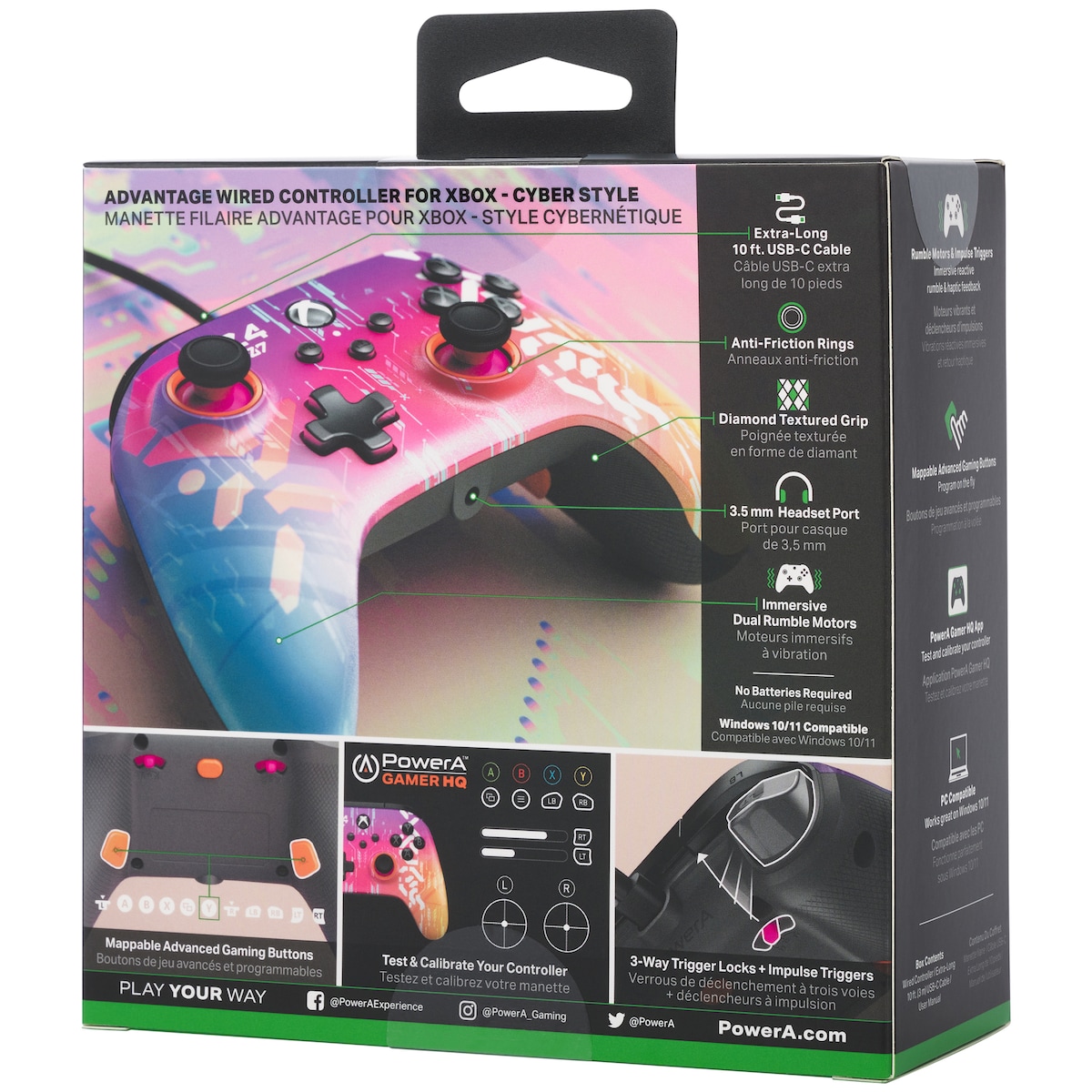 PowerA Xbox Advantage USB-C kablet kontroller (rosa)