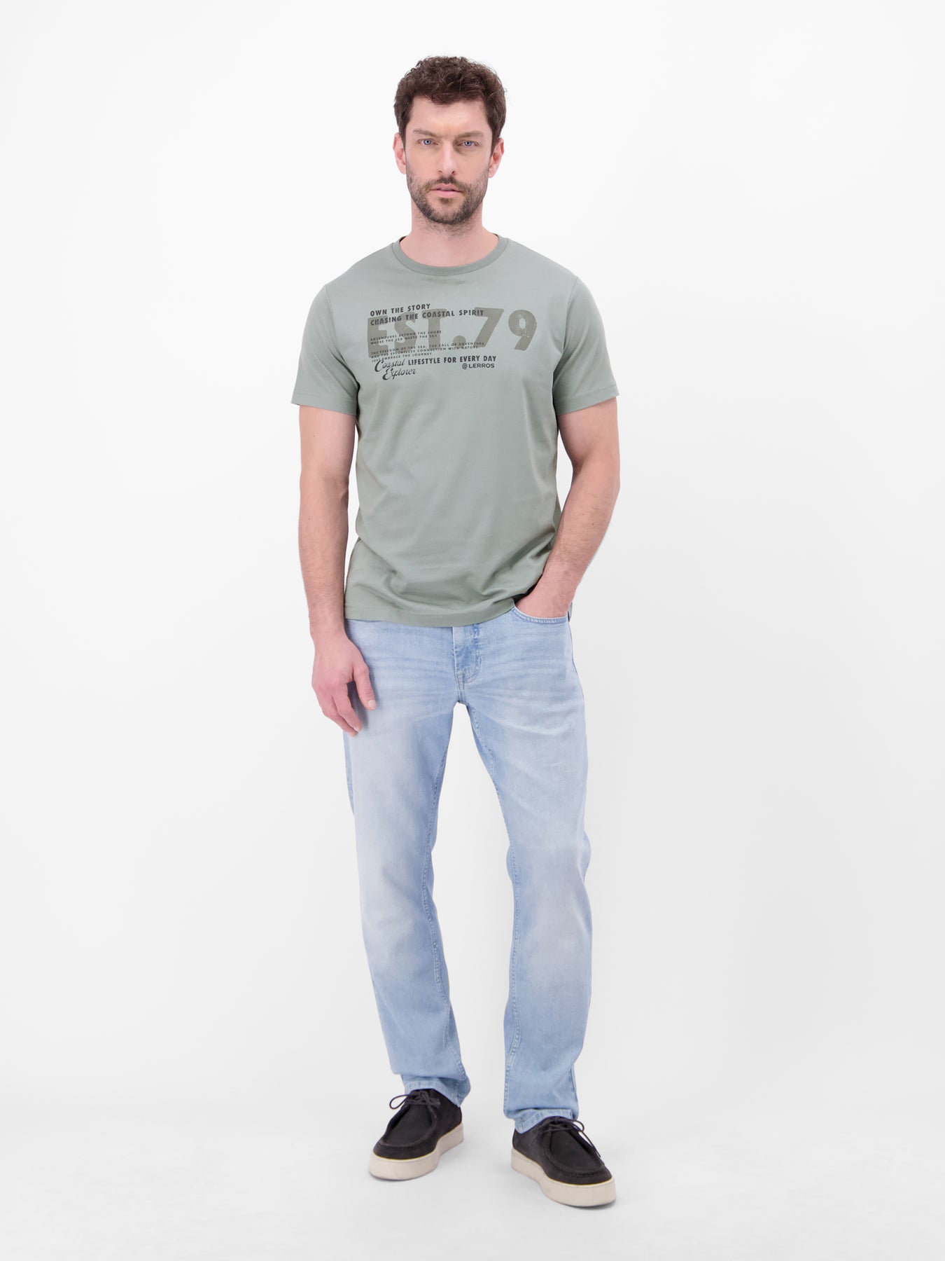 T-Shirt aus Baumwolle mit Brustprint
