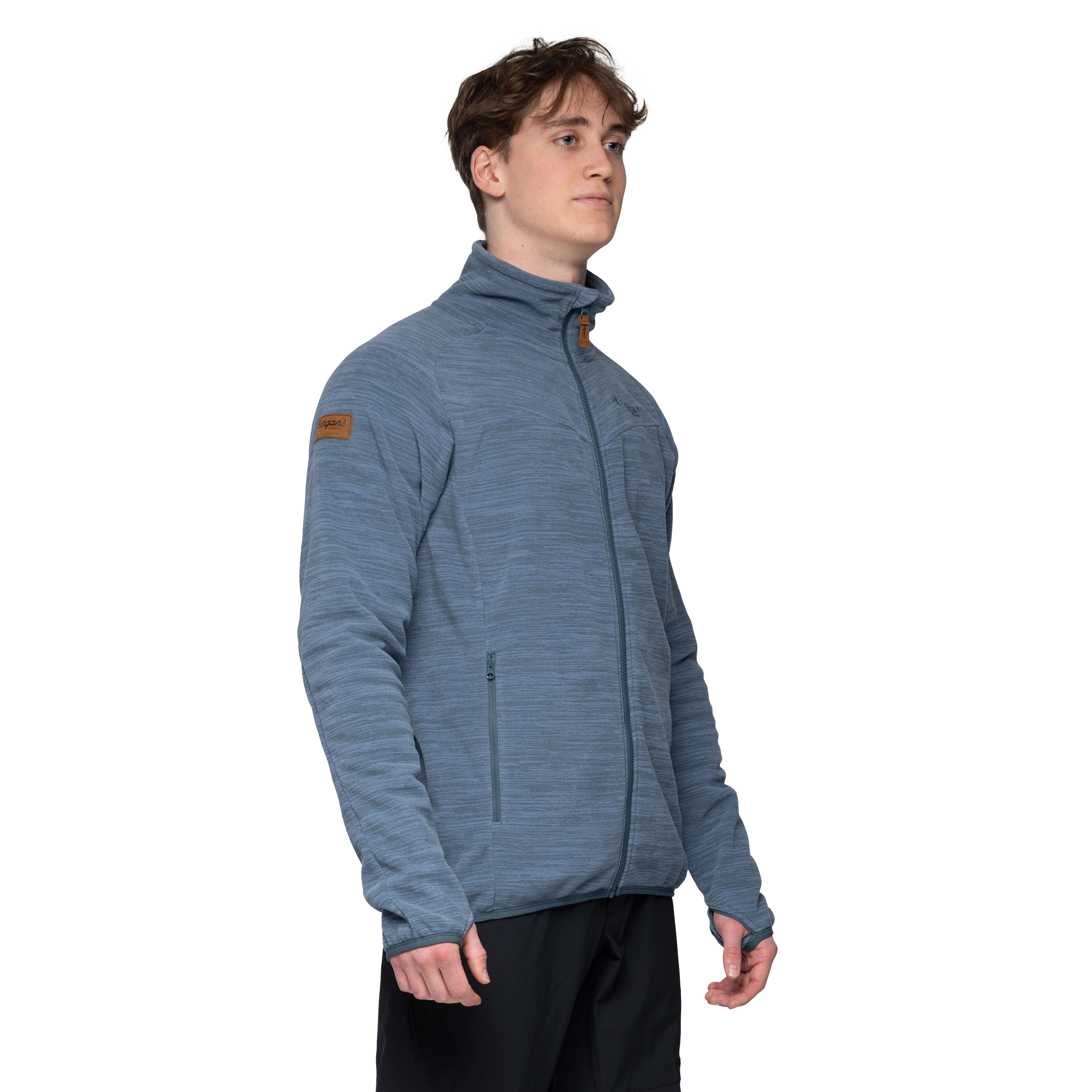 Hareid Fleece Jacket NoHood Orion Blue