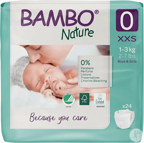 Bambo Nature Couches Bébé Taille 0 1 À 3kg 24 Pièces