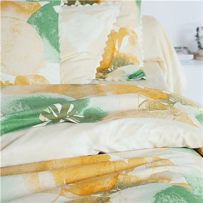 Linge de lit motif pétales - BECQUET CRÉATION