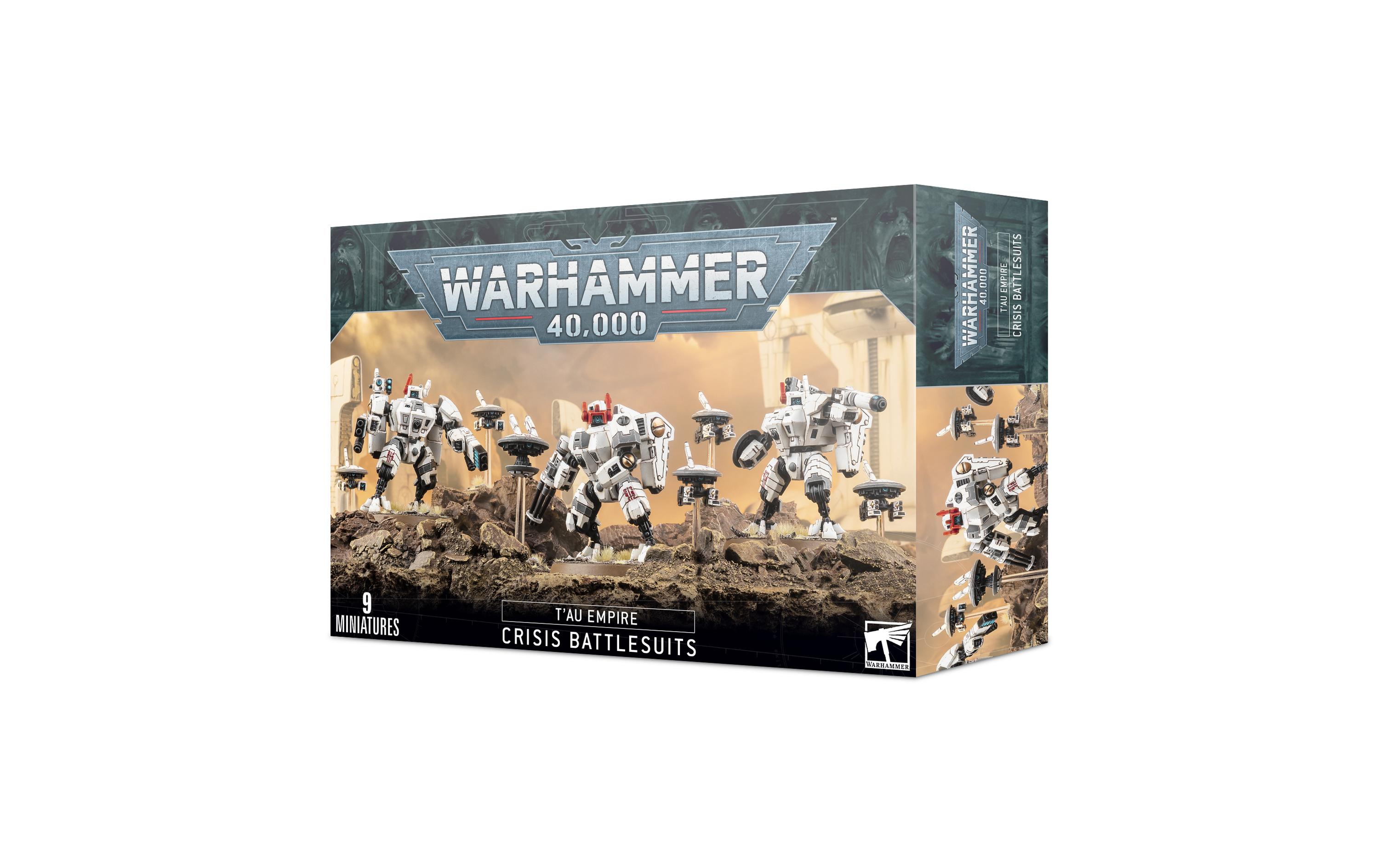 Figurenset Warhammer 40.000 XV8 Crisis Battlesuit TeamWarhammer 40.000 T'AU Empire Miniaturen