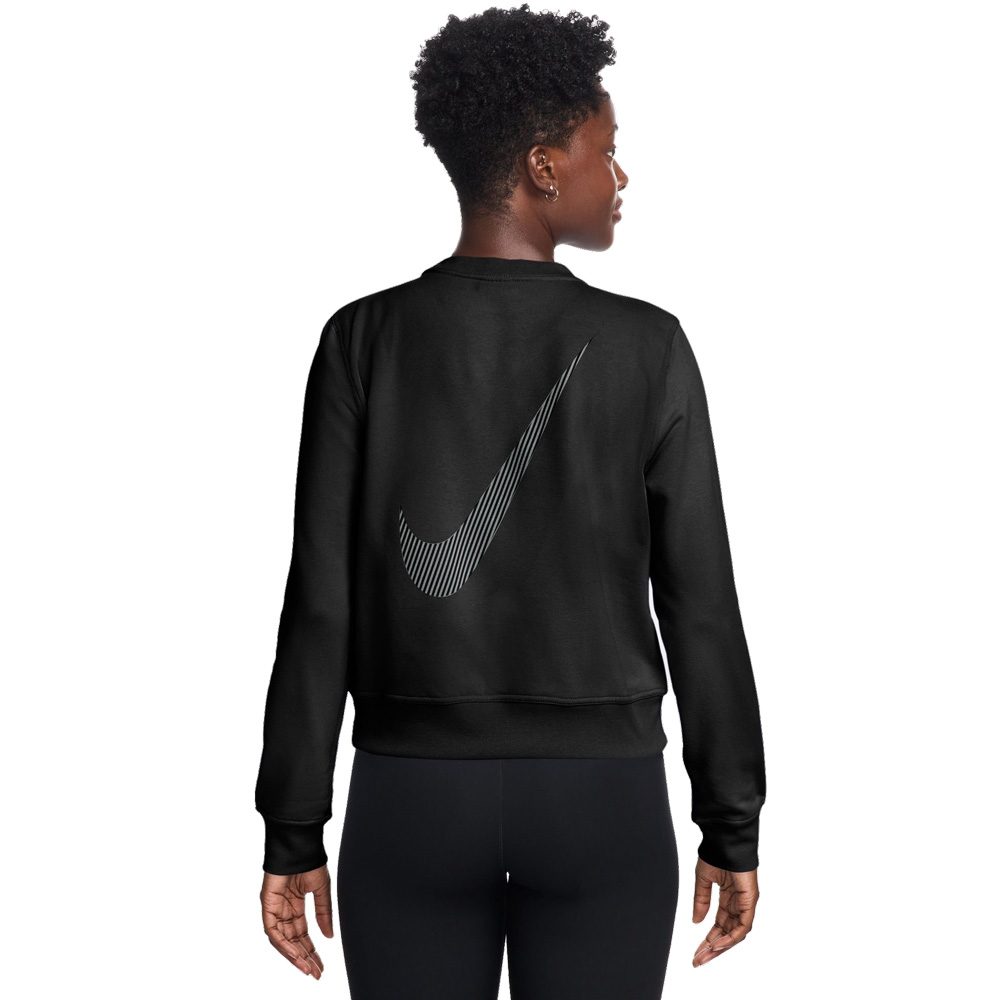 Nike One Dri-Fit Crewneck Sweatshirt Damen schwarz