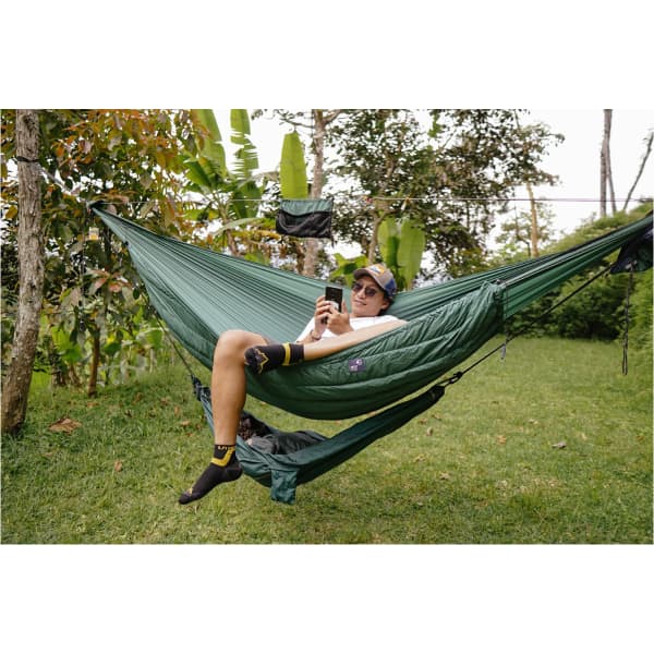Hamac bivouac TICKET TO THE MOON MINI HAMMOCK SET DARK GREEN/DARK GREEN