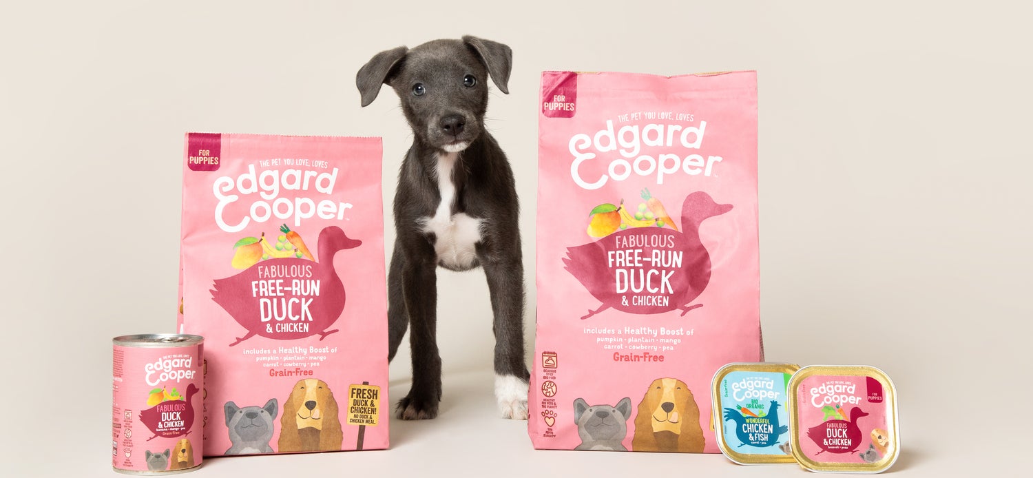 Edgard & Cooper hondenvoer verse scharreleend en kip puppy 700 g