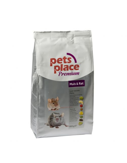 Pets Place Rat\/Muis Luxe Menu Premium - Rattenvoer - 800 g