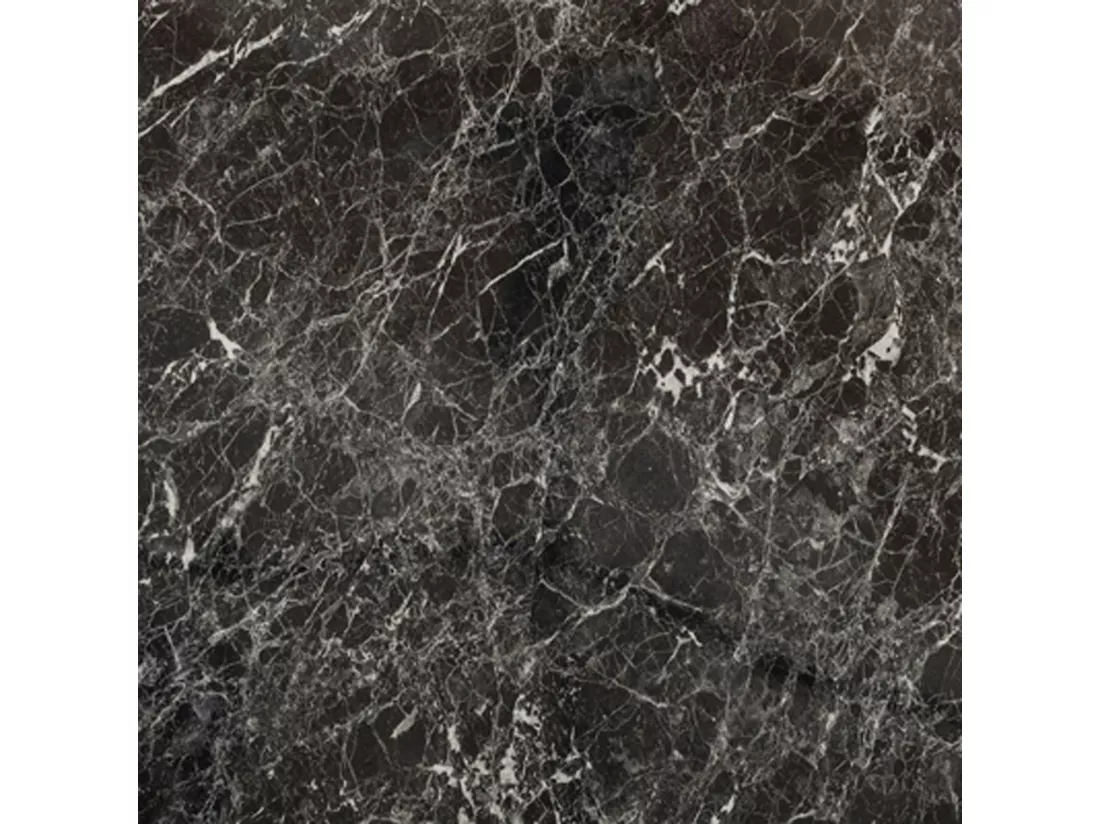 Mange-debout rond Ø 60 cm Rome bistrot marbre noir brillant
