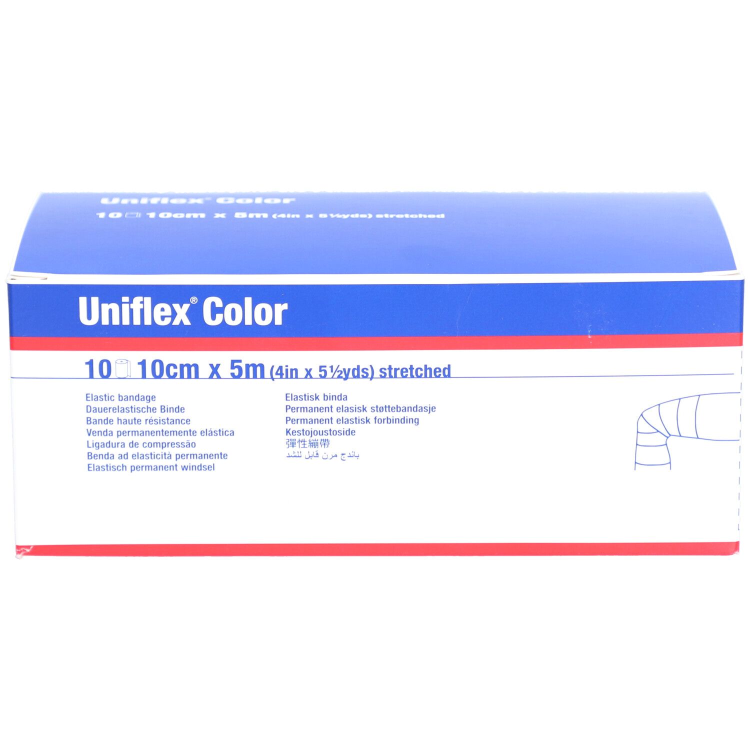 Uniflex Universal Binden 10 cm x 5 m blau