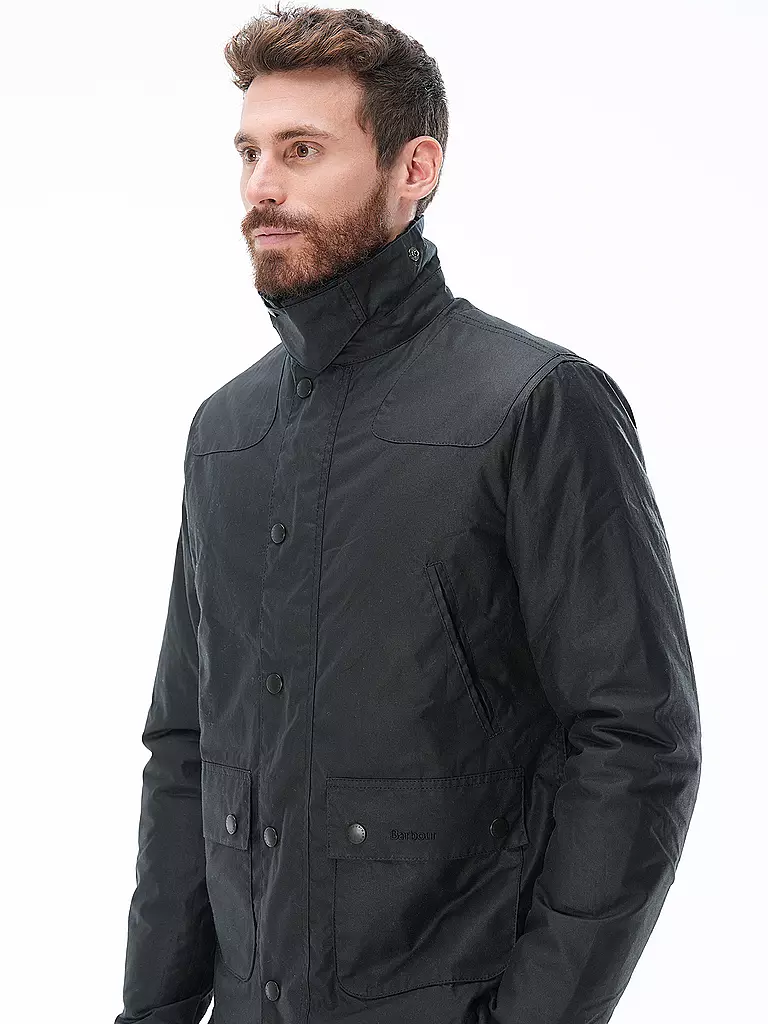 BARBOUR Jacke REELIN WAX dunkelblau