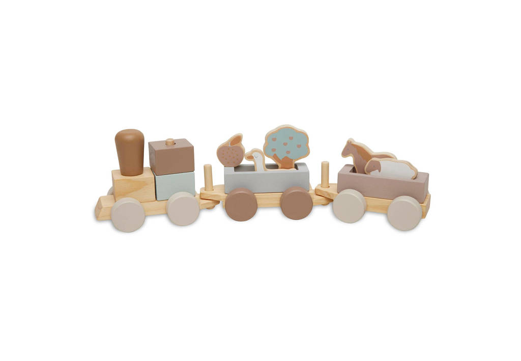 Houten speelgoedtrein 45x12 cm Farm