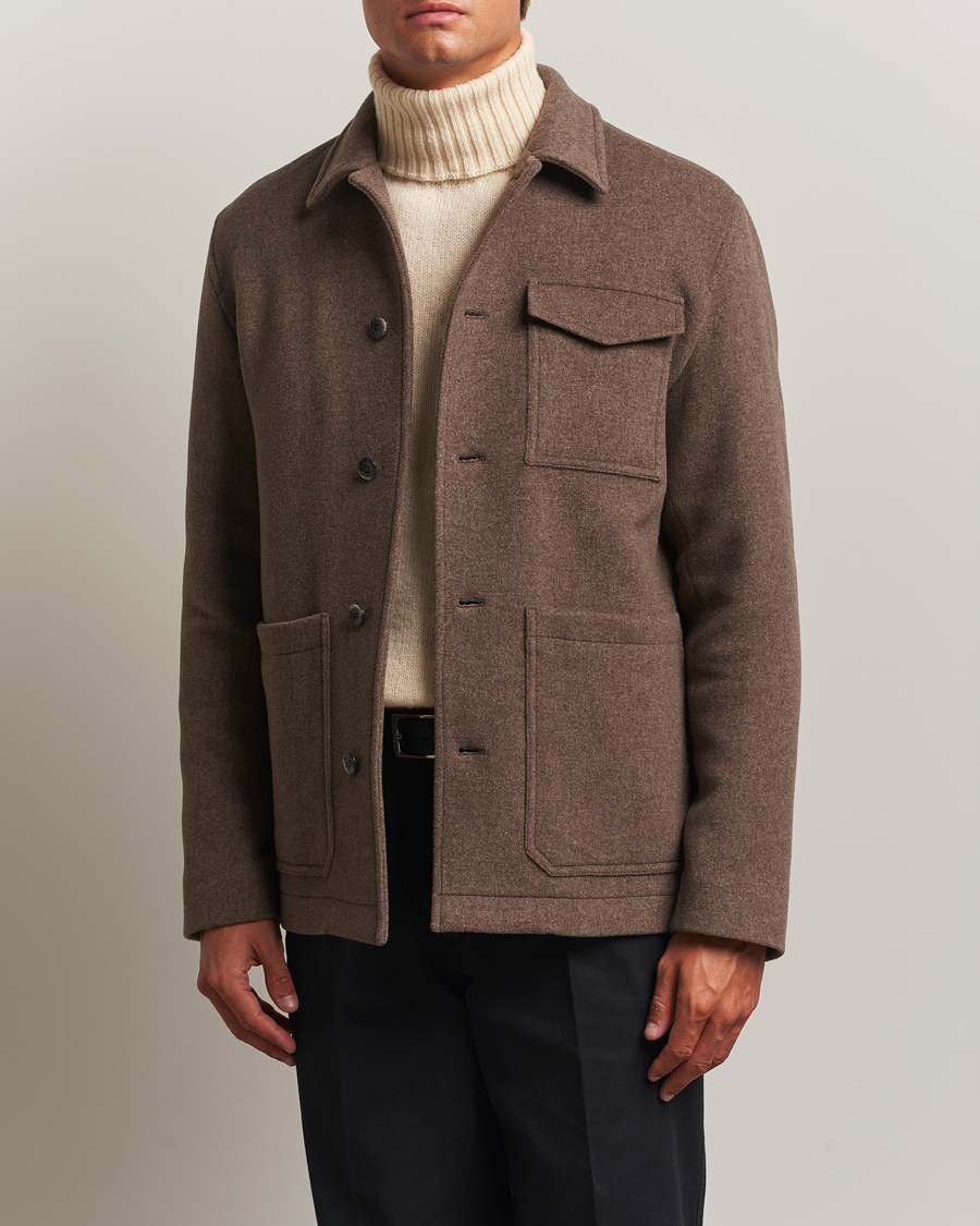 Herno Soft Wool Field Jacket Beige