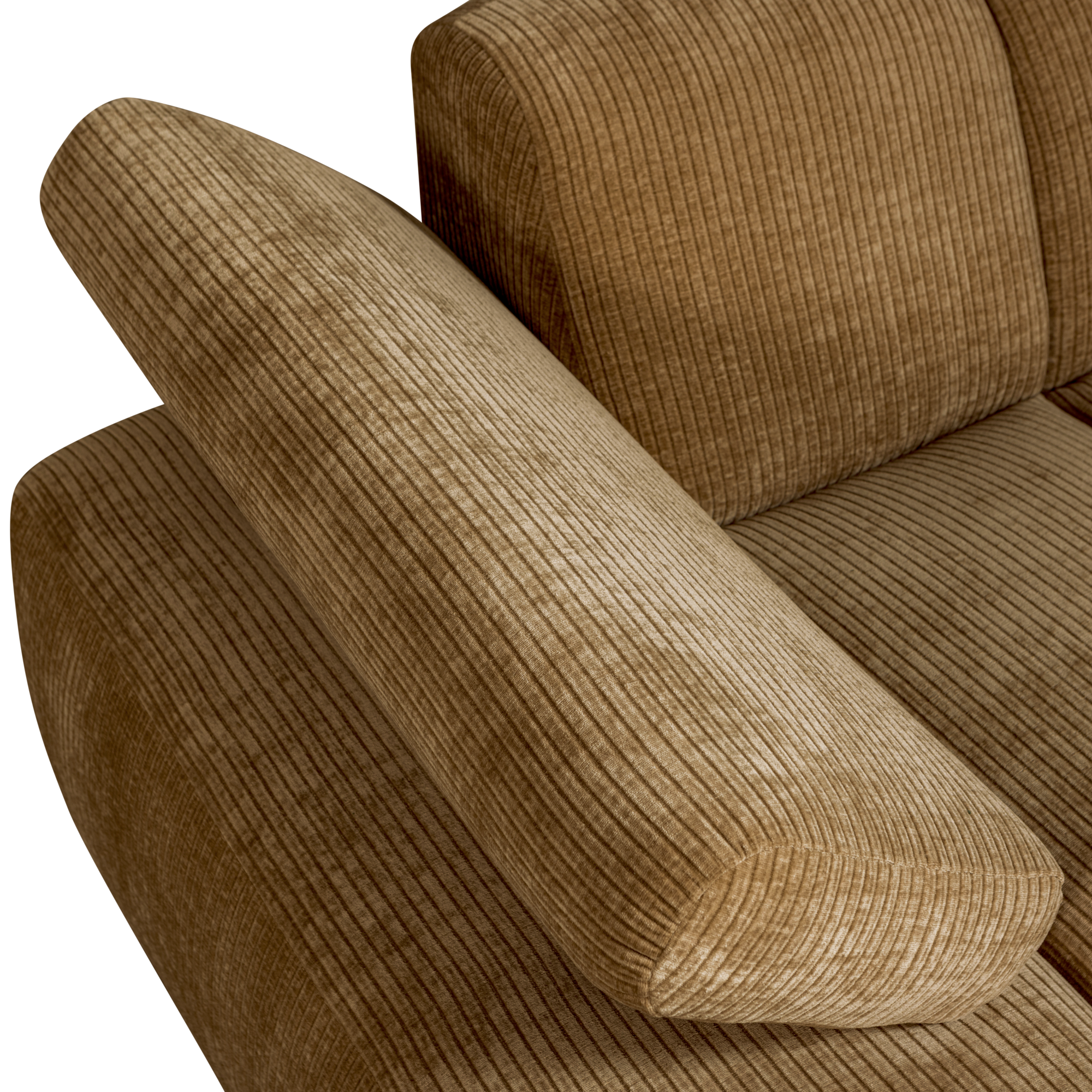 Chaise Longue Mojo Element Mojo Chaise Longue Element Links - Geweven Ribstof - Honinggeel