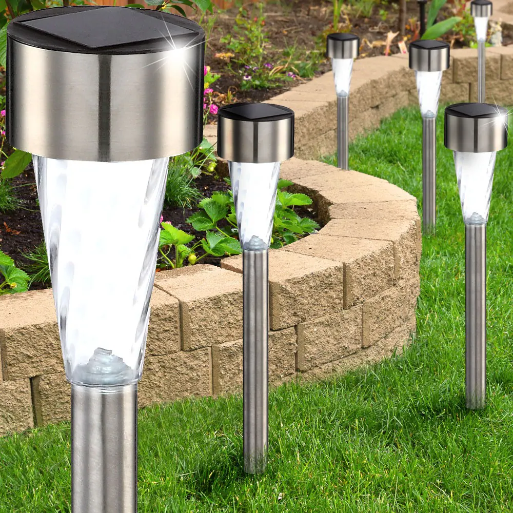6er Set LED Solarleuchten für den Außenbereich
