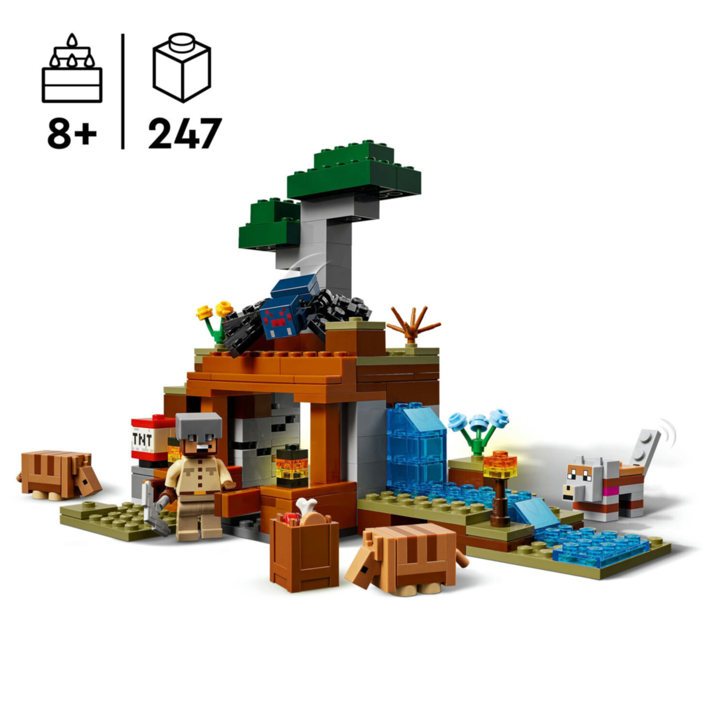 LEGO® Minecraft 21269 Die Expedition zur Gürteltiermine ab 8 Jahren