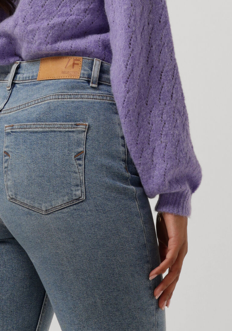 SELECTED FEMME blauwe selected femme mom jeans felina hw mom lair blue jeans