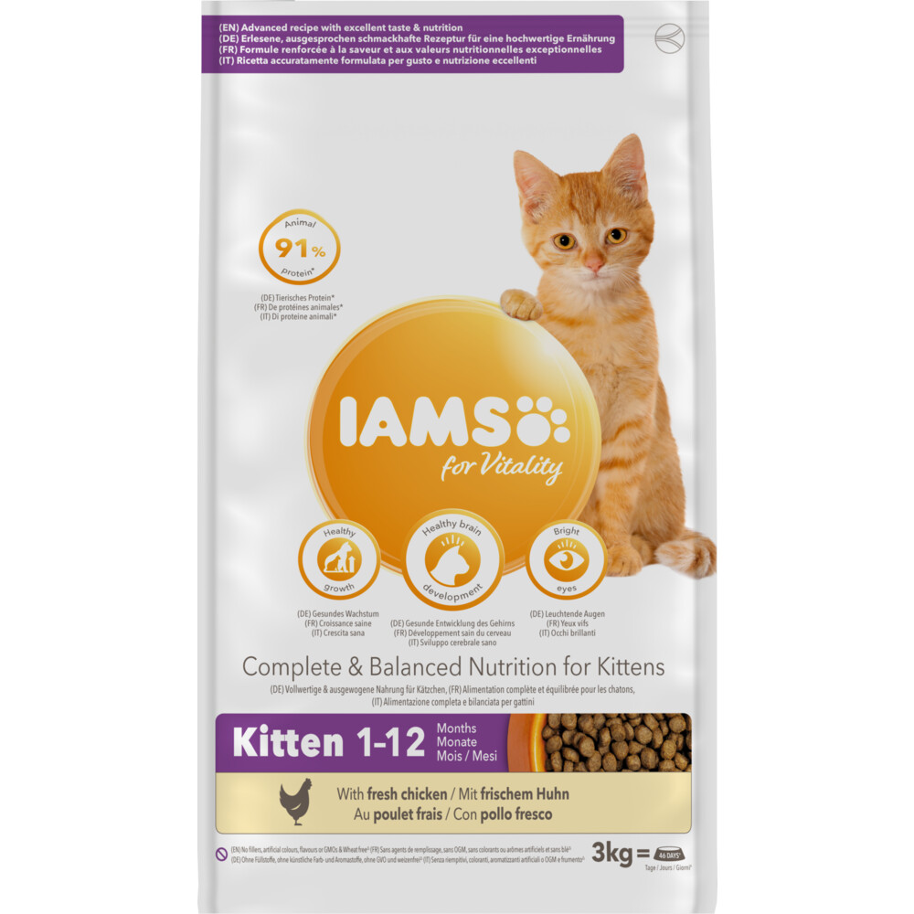 Iams Kat Kitten/Junior Kip3 kg