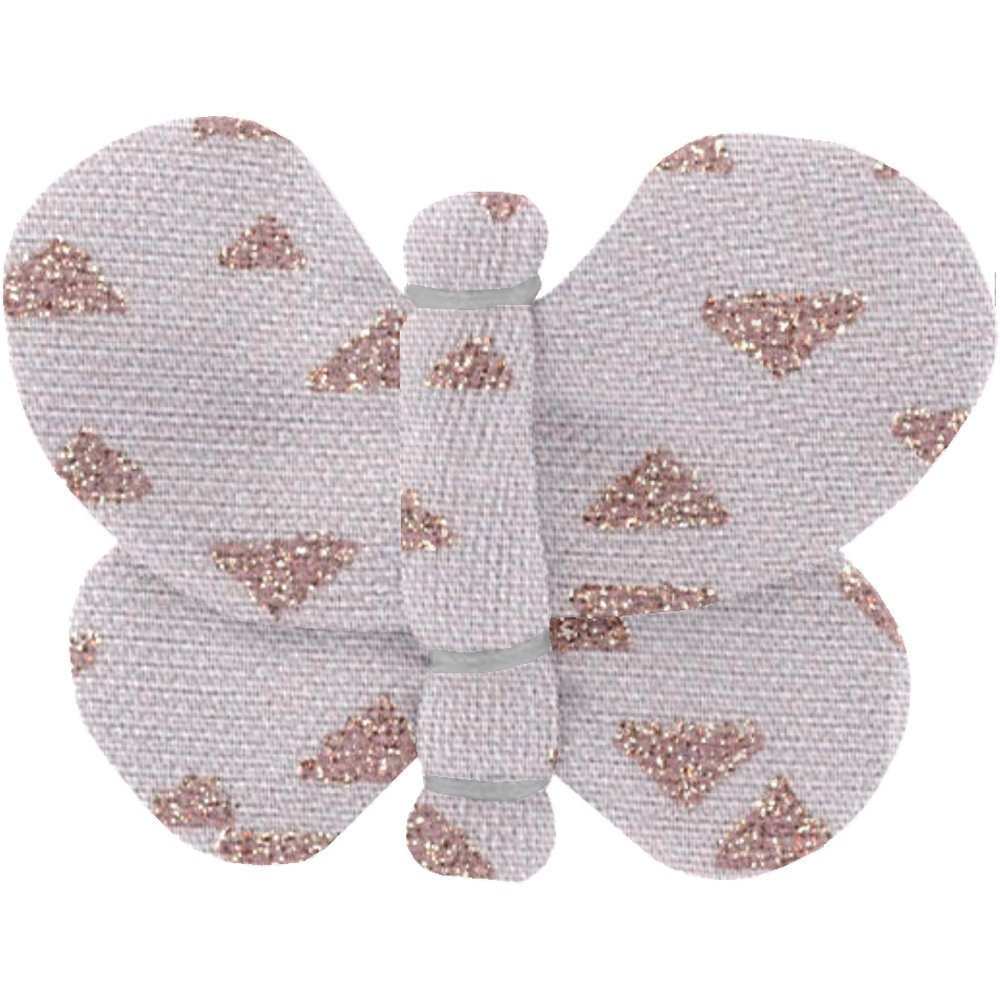 Barrette Petit Papillon Triangle Cuivré Gris