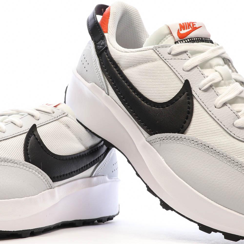Nike Baskets Blanche/Noire Homme Nike Waffle One