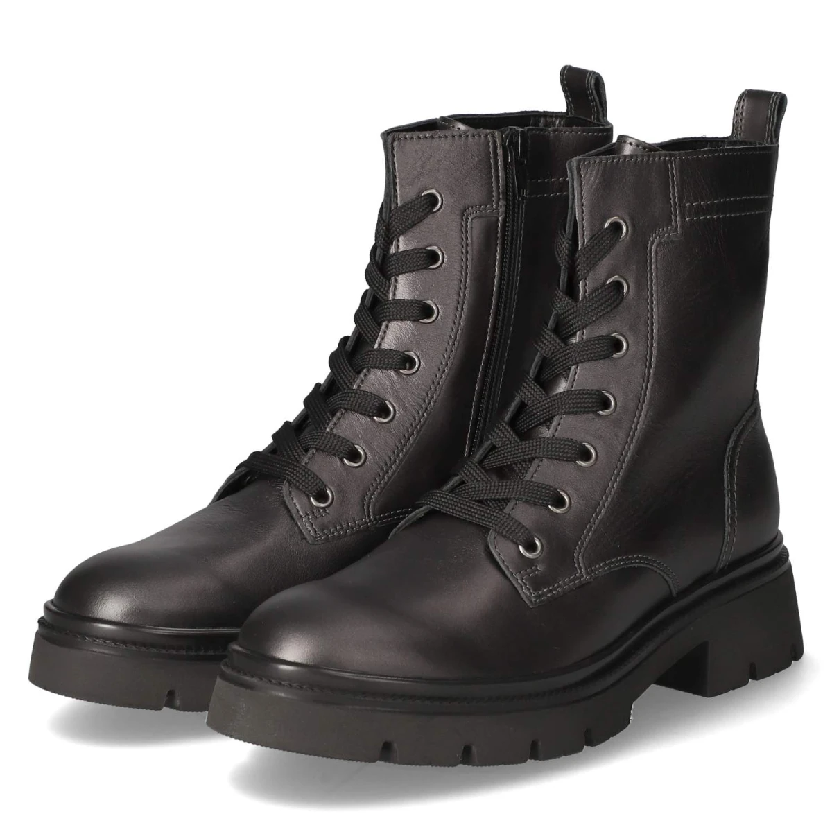 GaborSchnürstiefeletten - antiksilber